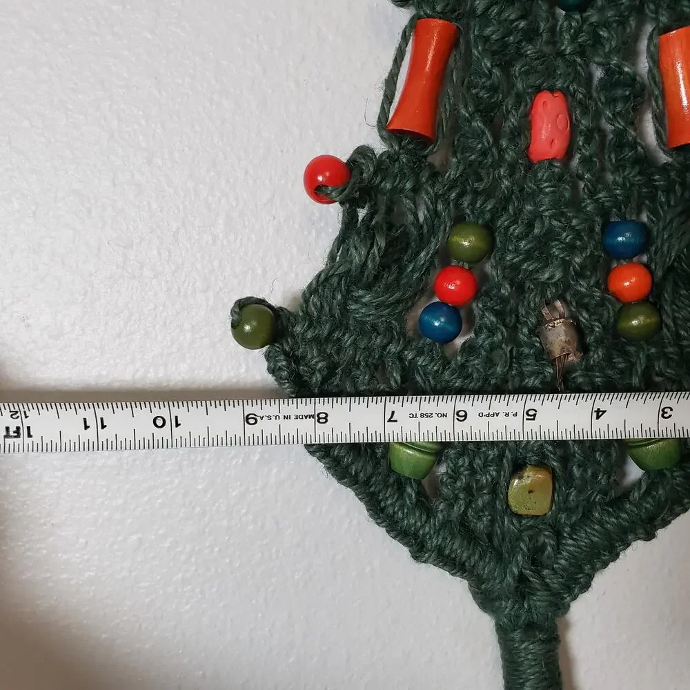 Handmade vintage macrame